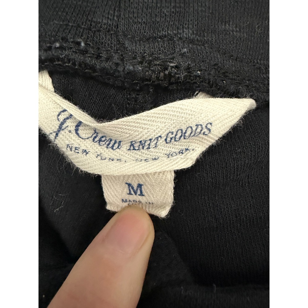J.Crew Mens Knit Goods Jogger Sweatpants‎ Black Medium AZ684 HO22 Drawstring - Picture 4 of 6